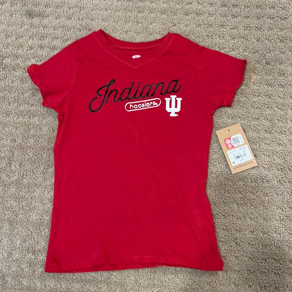 2 IU T-shirts-red & white & bandeau.